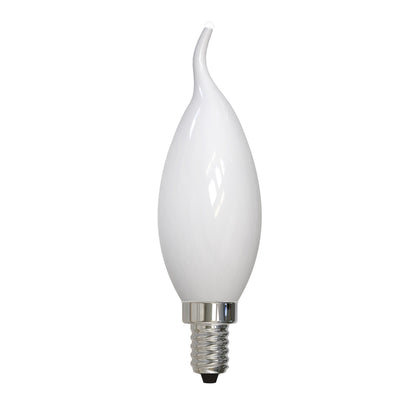 Bulbrite 776942 4W LED CA10 2700K FILAMENT MILKY E12 FULLY COMPATIBLE DIMMING