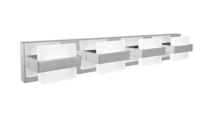 ASD Lighting LED Vanity 4-light 23W 120V CCT Selectable 2700/3000/4000/5000/6000K Dimmable Chrome ETL