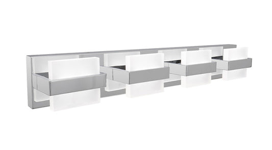 ASD Lighting LED Vanity 4-light 23W 120V CCT Selectable 2700/3000/4000/5000/6000K Dimmable Chrome ETL