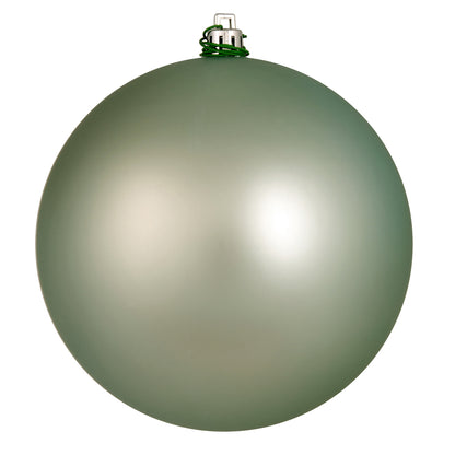 Vickerman 4.75" Frosty Mint Matte Ball Ornament 4 per Bag