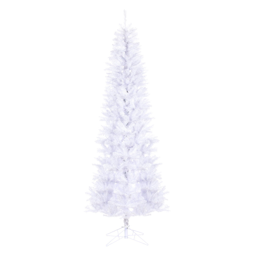 Vickerman 9.5' White Salem Pencil Pine Artificial Christmas Tree Unlit