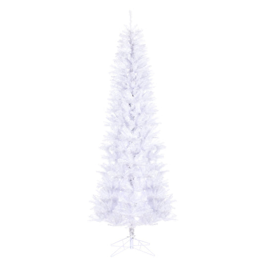 Vickerman 9.5' White Salem Pencil Pine Artificial Christmas Tree Unlit
