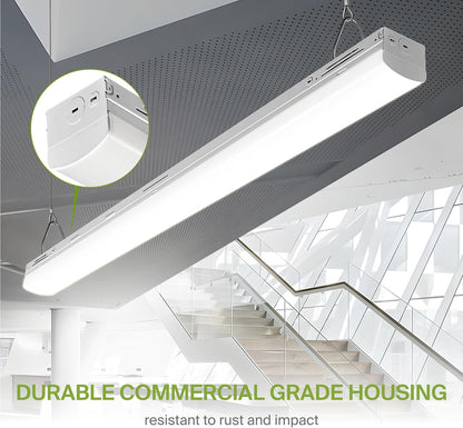 ASD Lighting LED Stairwell Fixture with Q-base 4feet Power Adjustable 25/30/40W 120-277V CCT Selectable 3500/4000/5000K Dimmable White UL DLC Premium
