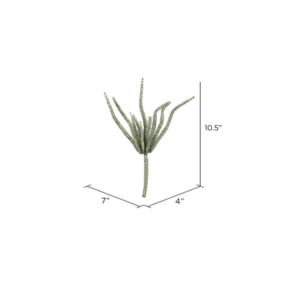 Vickerman 10.5" Artificial Mixed Green Haworthia Spray. Includes 6 sprays per pack.