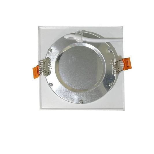 Westgate  4In Square Slim Light With Butterfly Springs 9W 120V 27/30/35/40/50K, Residential Lighting, 9W, 630 Lumens, 27K/30K/35K/40K/50K, White Finish, Dimmable
