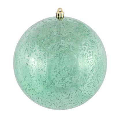 Vickerman 6" Sea Foam Shiny Mercury Ball Ornament 4 per Bag