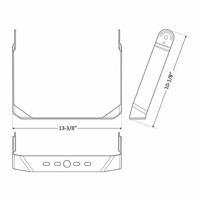 Westgate X And X-Pro Grenration Flood-Area U Bracketett For Xl Housing Black, Outdoor Lighting, Black Finish