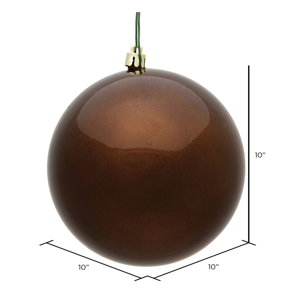 Vickerman 10" Mocha Candy Ball Ornament
