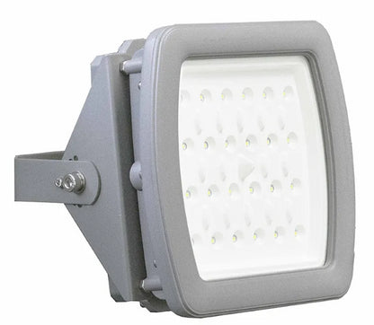 Westgate C1D2 Haz. Loc. Square Flood 120-277V 30W 50K Gray, Outdoor Lighting, 30W, 4200 Lumens, 5000K, Gray Finish