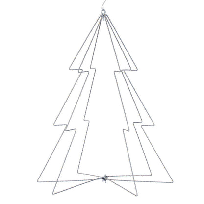 Vickerman 240 lights x 24" Warm White LED Tree Steel Wire Silhouette Light.
