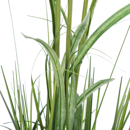 Vickerman 32" Artificial Green Potted Bamboo and Grass.