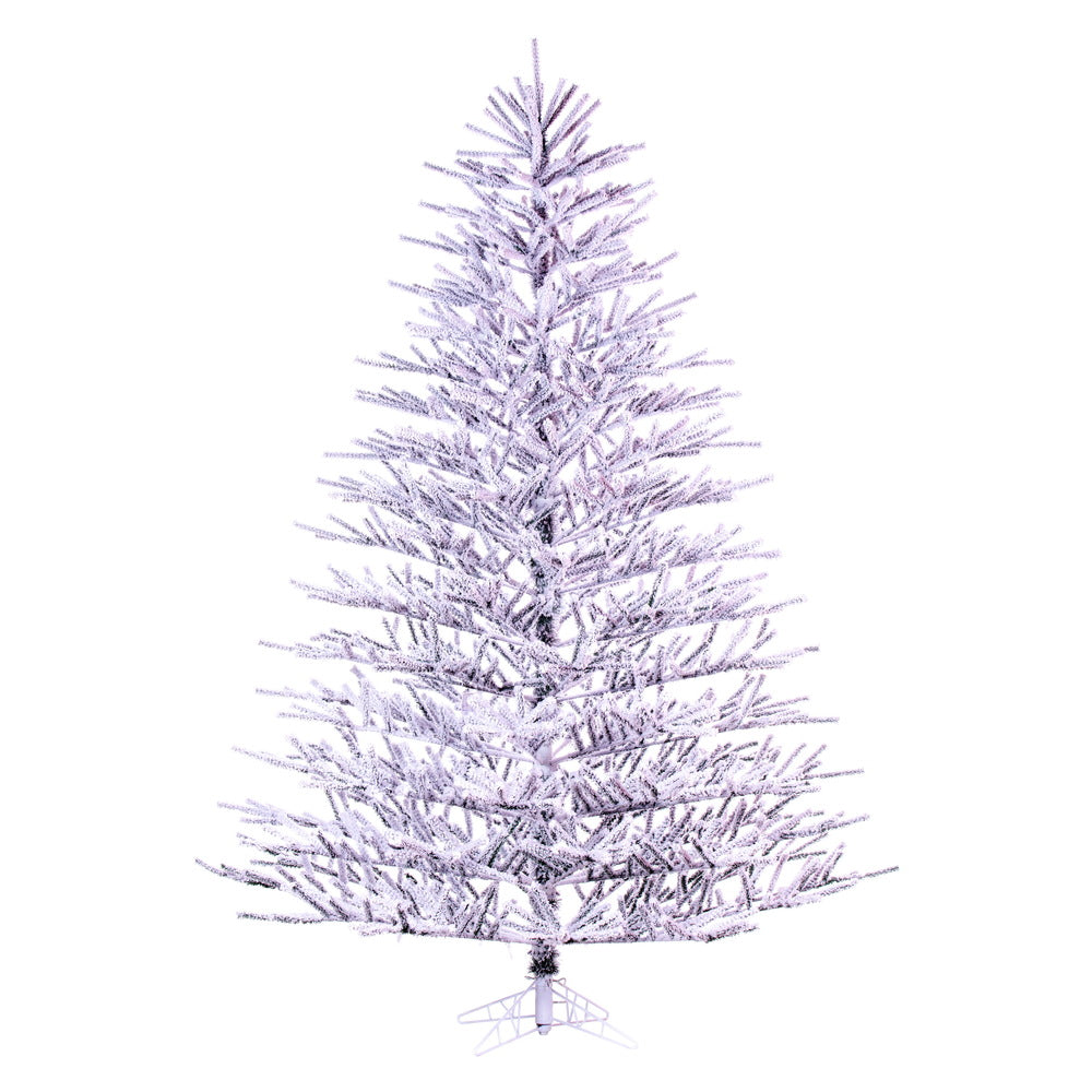 Vickerman 5.5' x 52" Flocked Pistol Pine Artificial Unlit Christmas Tree.