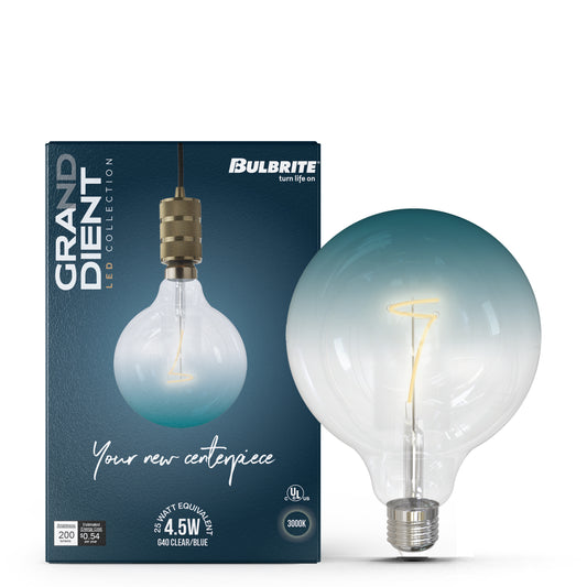 Bulbrite 776322 4W LED C53 SHAPED GRAND 3000K FILAMENT GRADIENT BLUE