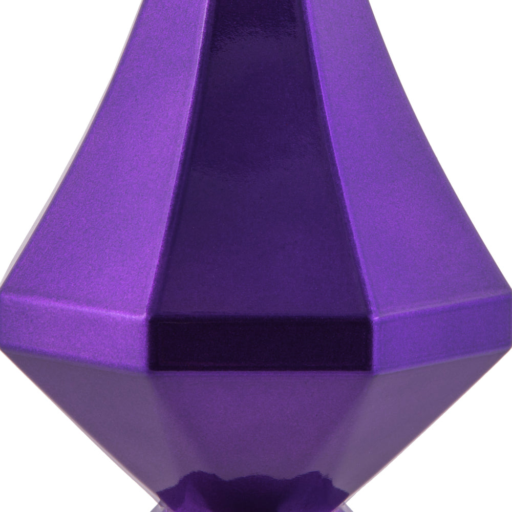 Vickerman 8" Purple Candy Finish Diamond Finial Ornament Pack of 2