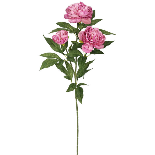 Vickerman 27" Artificial Pink Rose Spray