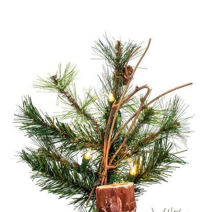 Vickerman 5' Mixed Country Alpine Artificial Christmas Tree Clear Dura-Lit® Mini Lights