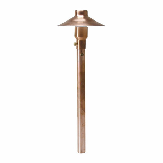 Westgate Area  Light, 12V/20W Solid Brass, GU5.3 MR16, Copper, W/ 3Ft. Cable & N/M Spike, Landscape Lighting , 3W, 200 Lumens, 3000K, Copper Finish