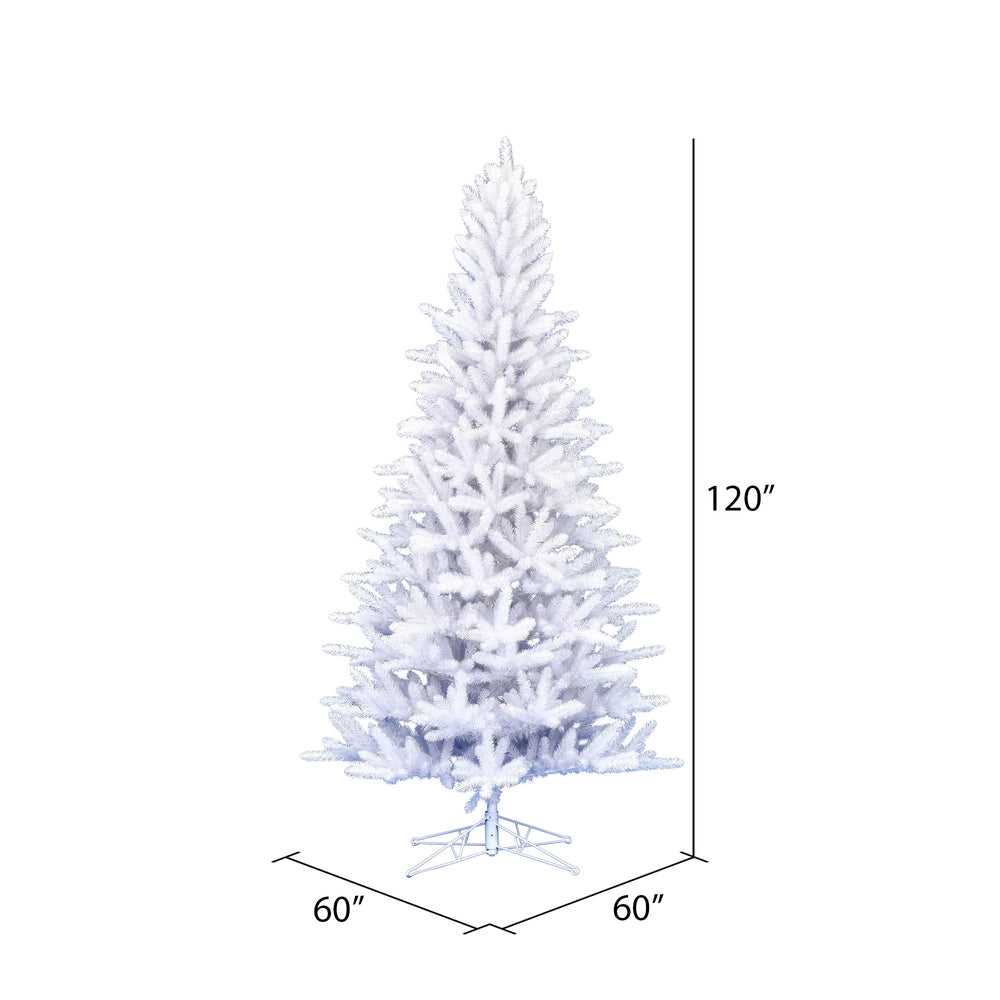 Vickerman 10' x 60" Shiny White Spruce Artificial Christmas Tree Unlit
