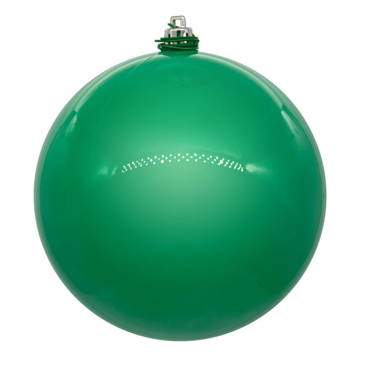 Vickerman 4" Teal Pearl UV Drilled Ball Ornament 6 per bag.