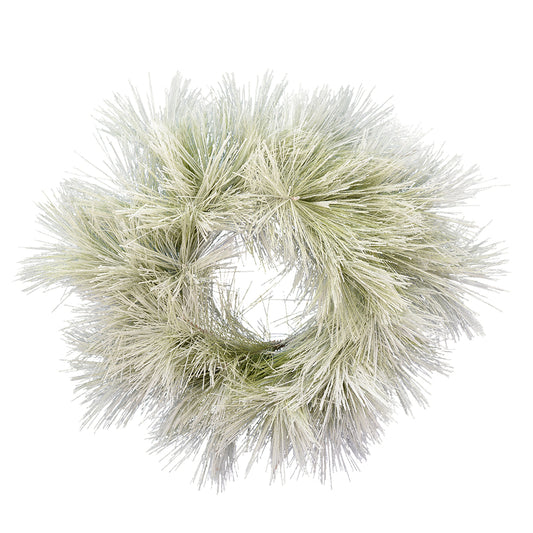 Vickerman 20" Flocked Coutler Pine Artificial Christmas Wreath Unlit