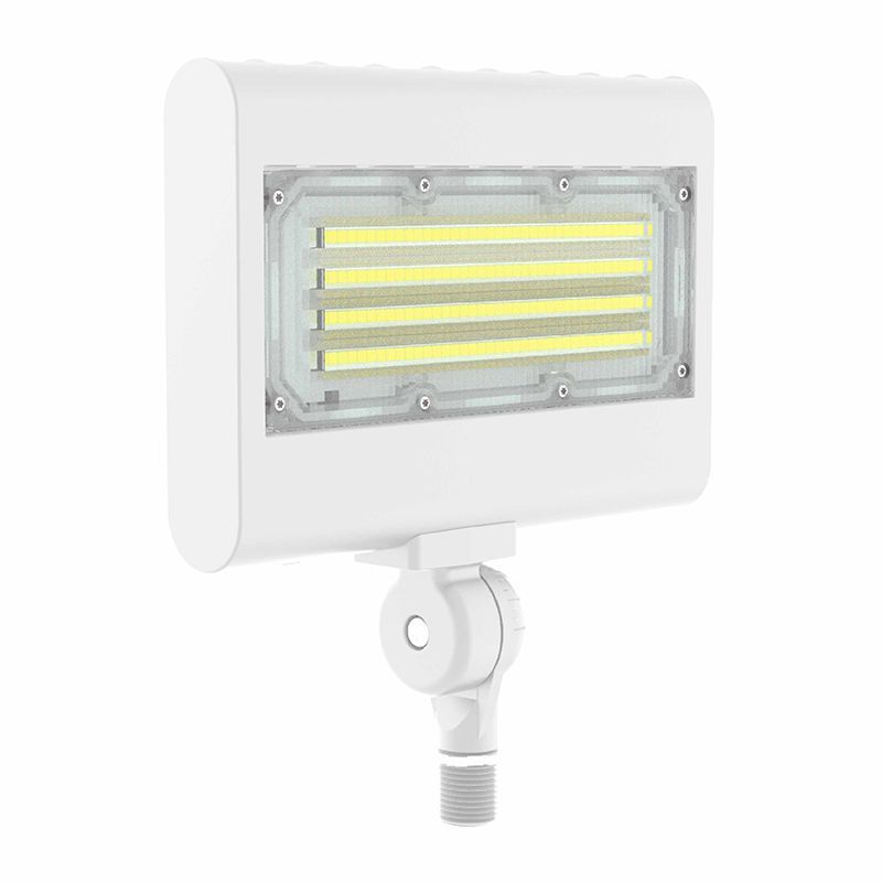 Westgate Flood/Area Light,T 120-277V, Outdoor Lighting, 10W/15W/20W/30W, 130 Lumens/W, 30K/40K/50K/57K, White 0~10V Dimmable