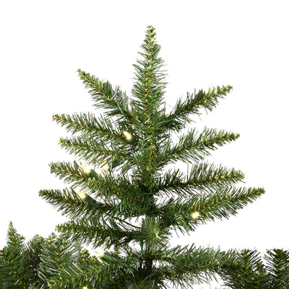 Vickerman 6.5' Camdon Fir Slim Artificial Christmas Tree Warm White Dura-lit LED Lights