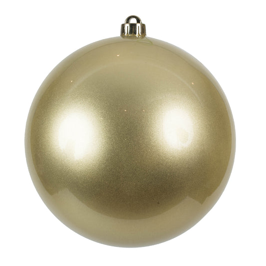 Vickerman 8" Champagne Candy Ball Ornament