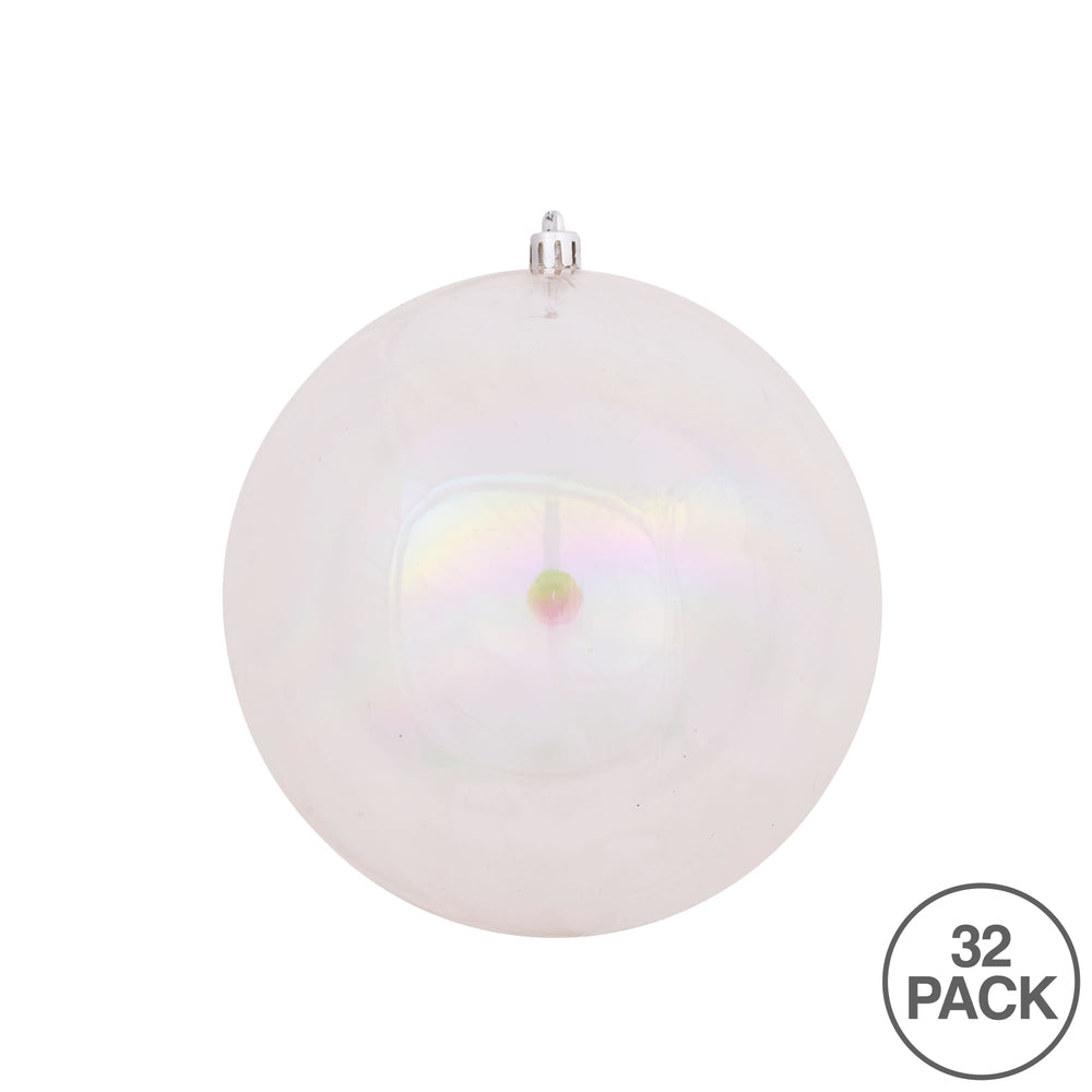 Vickerman 3" Clear Ball Ornament 32 per Box