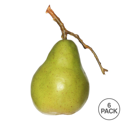 Vickerman 90MM  Artificial Green and Yellow Pear 6 per Bag