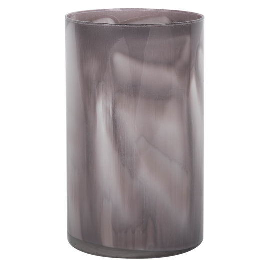 Vickerman 10" Black Cylinder Glass Container