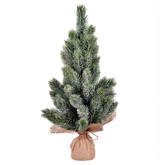Vickerman 19" Frosted Spruce Sapling Artificial Christmas Tree 53 tips Unlit
