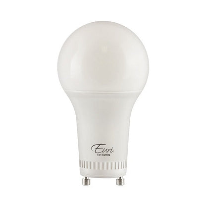 Euri Lighting EA19-9W5000CG E-Lite LED CA Compliant 60-Watt Equivalent A19 Lamp GU24 Twist & Lock Dimmable - 3000K