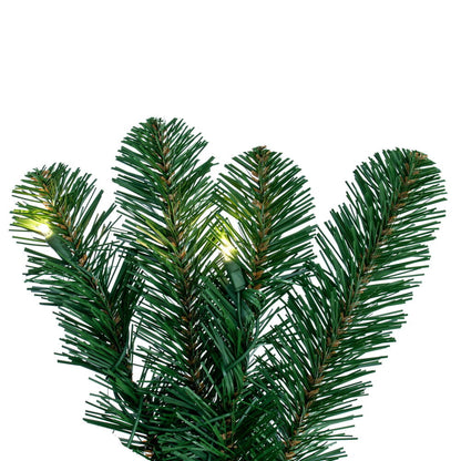 Vickerman 9' Grand Teton Artificial Christmas Garland Warm White Single Mold Wide Angle LED Lights