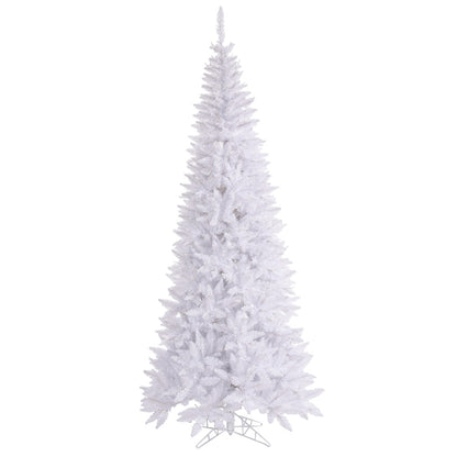 Vickerman 7.5' White Fir Slim Artificial Christmas Tree Unlit
