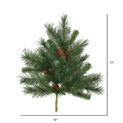 Vickerman 21" Cheyenne Pine Artificial Christmas Spray. Includes 3 sprays per pack.