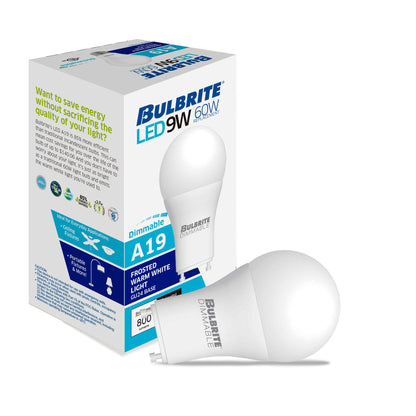 Bulbrite 774283 LED9A19/P60W/927/GU24/J/D/2/1P