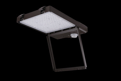 Westgate Maximum-Feature Area Flood 70/100/150W 30/40/50K T3 Rotatable Photocell And Sensor Ready, Outdoor Lighting, 70W/100W/150W, 145 Lumens/W,  30K/40K/50K, Bronze Finish, 0-10V