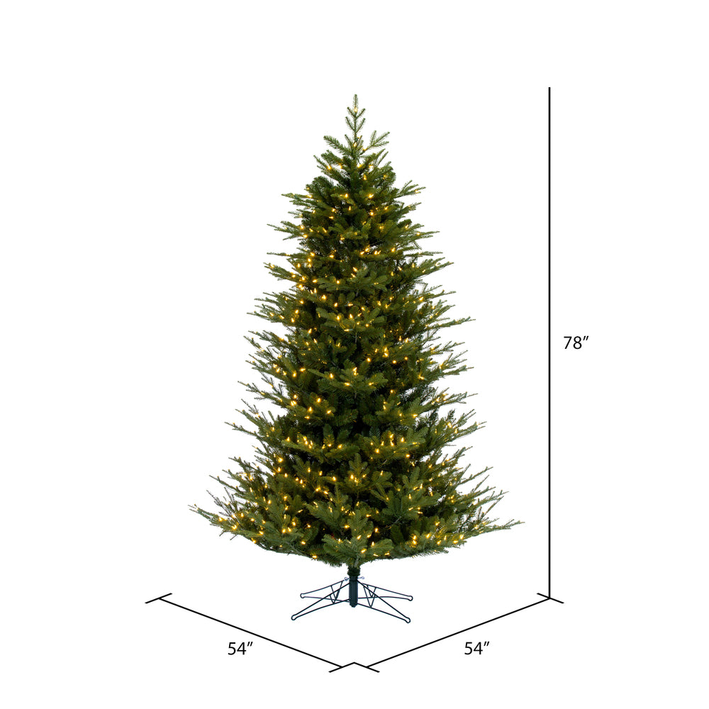 Vickerman 6.5' x 54" North Shore Fraser Fir Artificial Christmas Tree LED Warm White Lights