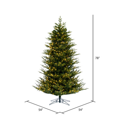 Vickerman 6.5' x 54" North Shore Fraser Fir Artificial Christmas Tree LED Warm White Lights