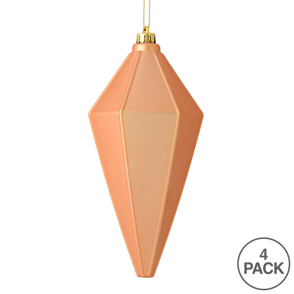Vickerman 7" Café Latte Matte Lantern Christmas Ornament 4 per Bag