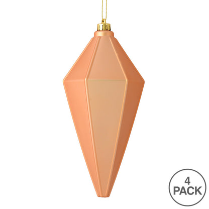Vickerman 7" Café Latte Matte Lantern Christmas Ornament 4 per Bag