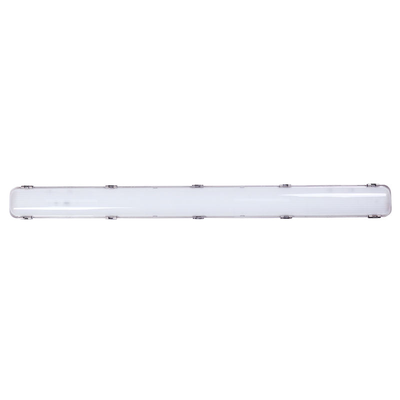 Westgate 4Ft Vapor Tight Highbay Selectable 100/120/135/155W 35/40/50K DLC Prem. Nsf Nema 4X, Industrial Lighting, 100W/120W/135W/150W, 150 Lumens/W, 35K/40K/50K, White Gray Finish, 0~10V Dimming