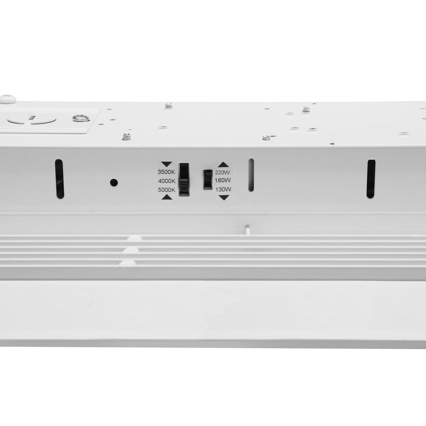 ASD Lighting LED Linear High Bay with Q-base Power Adjustable 60/80/100W 120-277V CCT Selectable 3500/4000/5000K Dimmable UL DLC Premium
