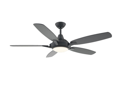 Wind River Fans Solero Matte Black 52 Inch Ceiling Fan, 17Watts, 120V, CCT Adjustable