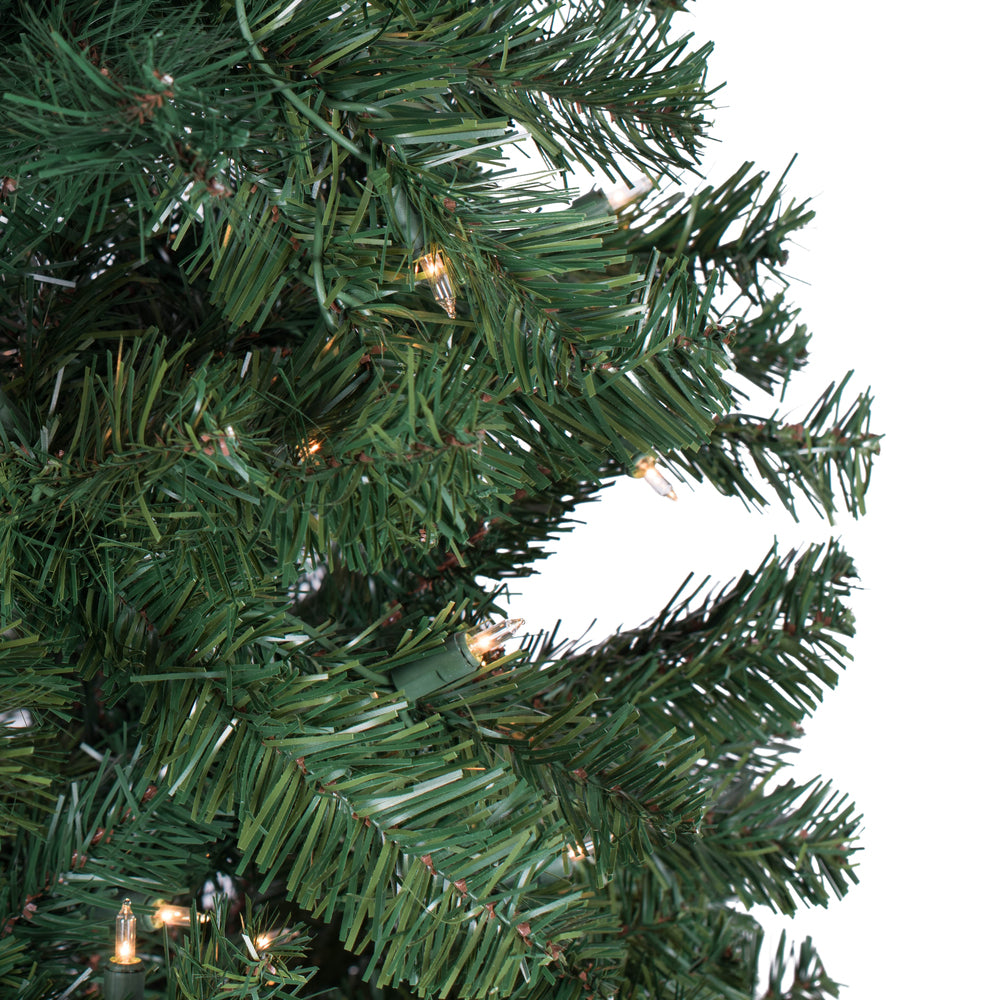 Vickerman 9.5' Salem Pencil Pine Artificial Christmas Tree Warm White LED Dura-lit Lights