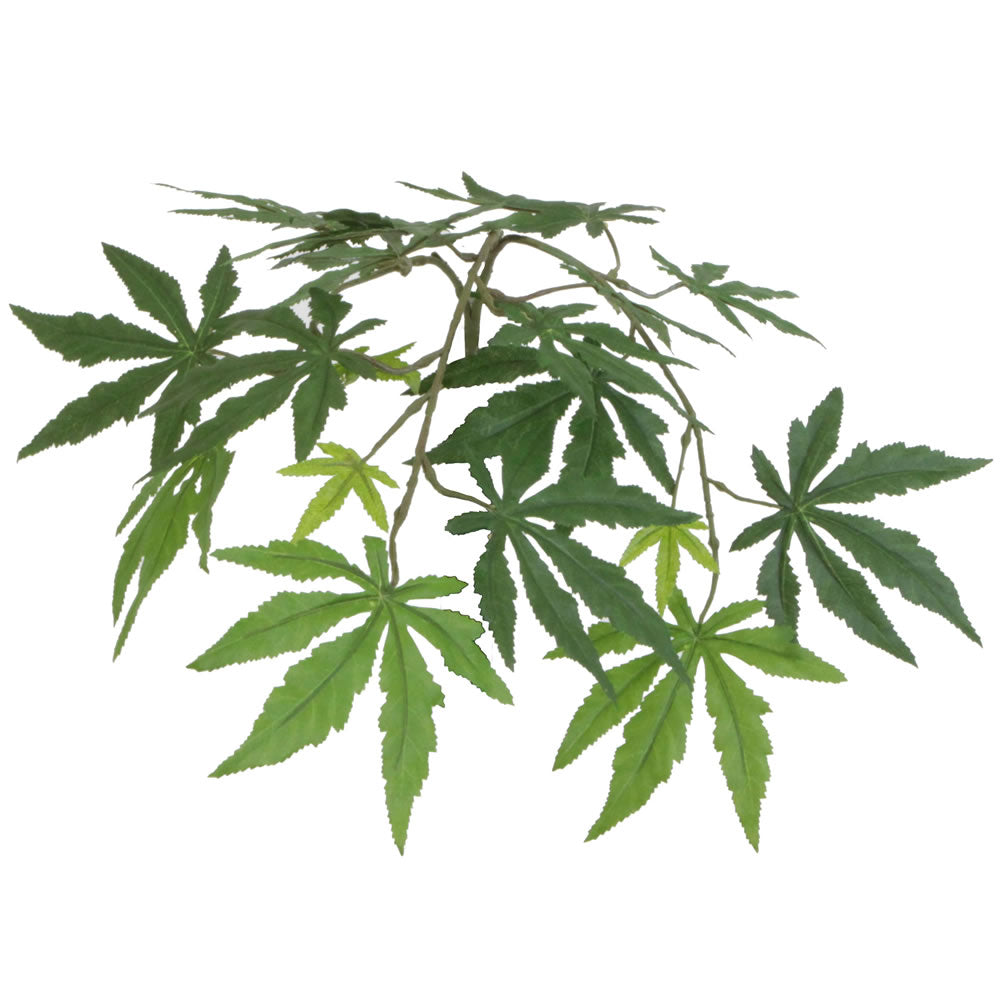 Vickerman 6' Artificial Japanese Maple Executive Tree Gray Round Plastic Container.
