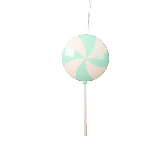 Vickerman 9" Seafoam Flat Round Lollipop 6 per bag.