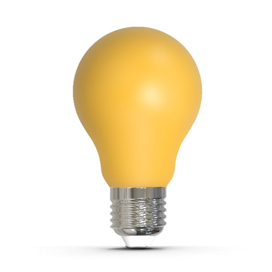 Bulbrite 776107 25-Watt Equivalent Ceramic Yellow Color A19 Weatherproof Outdoor E26 Medium Base LED Light Bulb