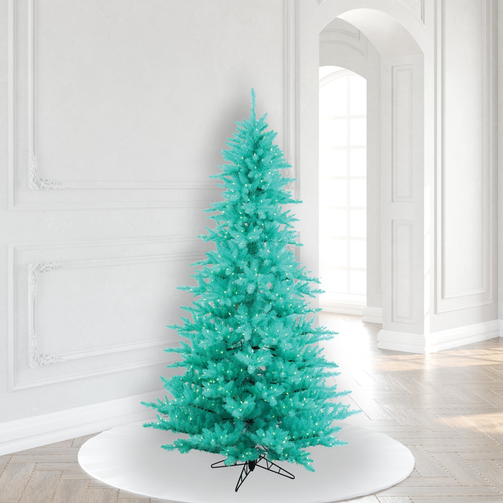 Vickerman 6.5' Aqua Fir Artificial Christmas Tree Aqua Dura-lit LED Lights
