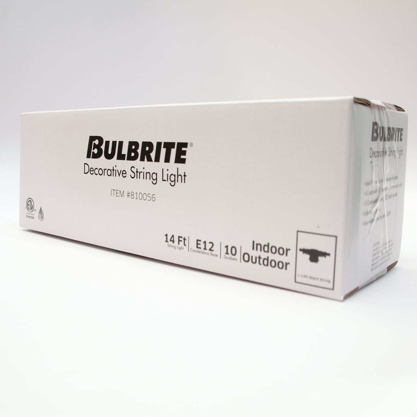 Bulbrite 810150 14-foot String Light Kit with Amber Fiesta F10 Incandescent Light Bulbs